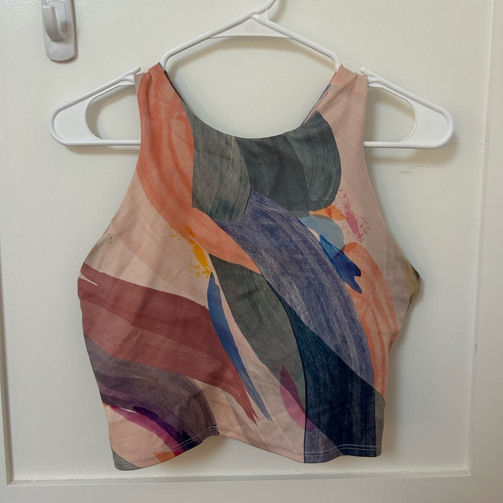 Athleta Multicolor Abstract Tank Top